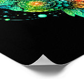 Sacred Geometry Hummingbird Mystic Celestial Desig ポスター (角)