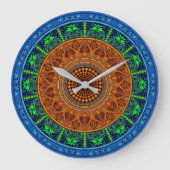 Sacred Geometry Mandala Clock ラージ壁時計 (正面)