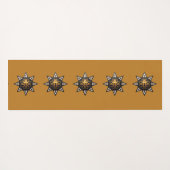 🌟Sacred Geometry Mandala – Timeless Golden Star ヨガマット (裏面(横))