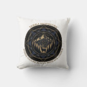 Sacred Geometry Nature Fusion • Mountains & Forest クッション (正面)