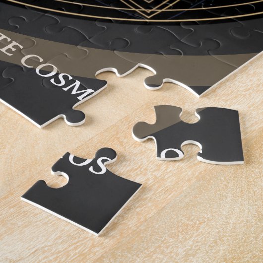 Sacred Geometry Nature Fusion • Mountains & Forest ジグソーパズル (側面)