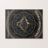 Sacred Geometry Nature Fusion • Mountains & Forest ジグソーパズル (横)