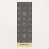 Sacred Geometry Pattern Minimal Luxe ヨガマット (正面)