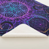 Sacred Geometry seamless pattern. Hindu symbols of シェルパブランケット (3/4)