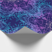 Sacred Geometry Symbols in Mandala seamless patter ラッピングペーパー (角)