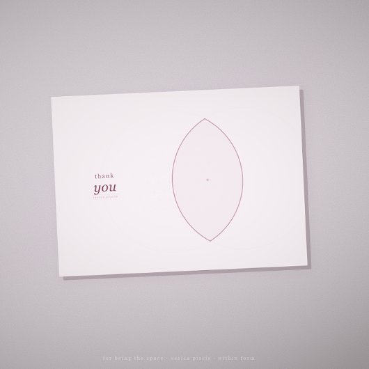 Sacred geometry thank you card · 育む空間 カード