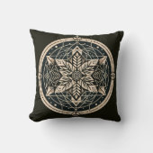 Sacred Geometry Throw Pillow クッション (正面)