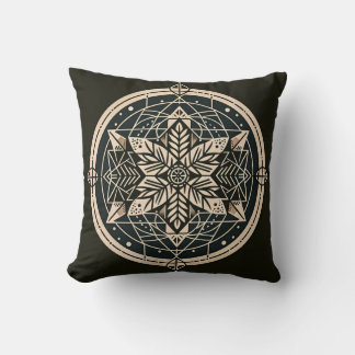 Sacred Geometry Throw Pillow クッション