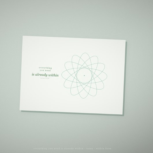 Sacred geometry wellness card · 内にすべてあり カード