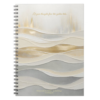 Sacred Golden Waves Journal ノートブック