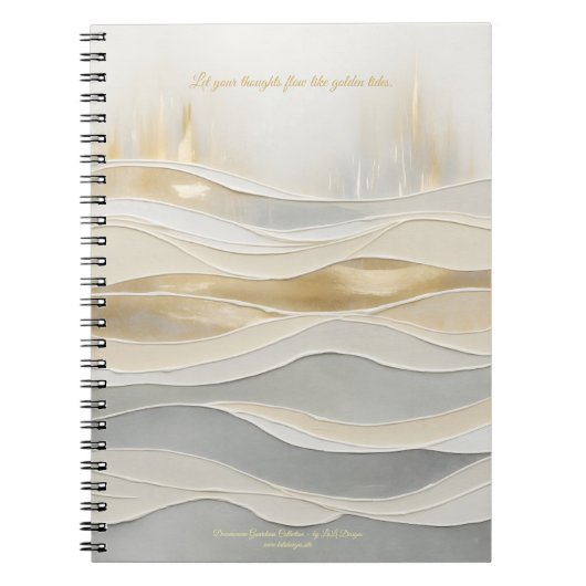 Sacred Golden Waves Journal ノートブック (正面)