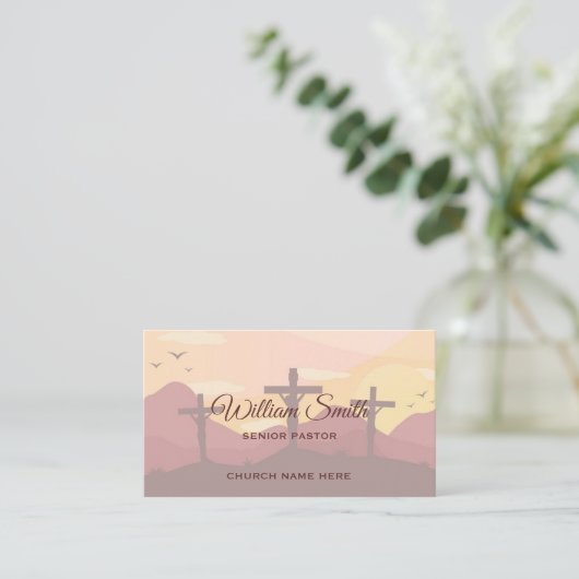 Sacred Grace Pastoral Business Card 名刺 (スタンド正面)