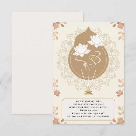 Sacred Gratitude サンキューカード (正面/裏面)