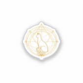 Sacred guardian feline Temporary Tattoos シール (正面)