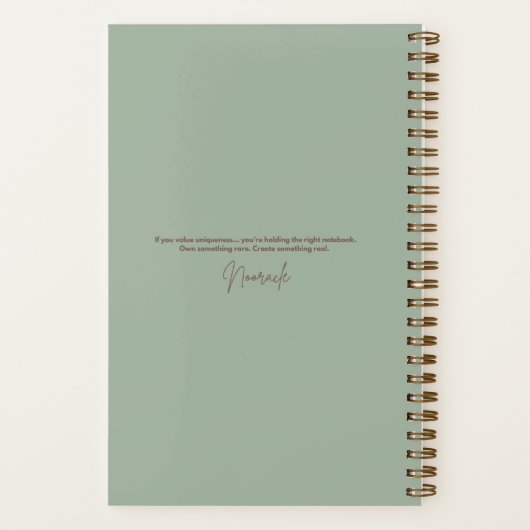 Sacred Guardian Owl Zentangle Totem Journal ノートブック (裏面)