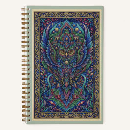 Sacred Guardian Owl Zentangle Totem Journal ノートブック