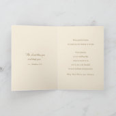 Sacred Heart Catholic Wedding Chapel Ivory サンキューカード (内部)