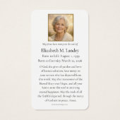 Sacred Heart Funeral Prayer Catholic Remembrance (裏面)