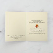 Sacred Heart Jesus Christmas Florals シーズンカード (内部)