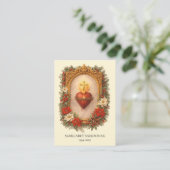 Sacred Heart Jesus Funeral Catholic Prayer Card エンクロージャーカード (スタンド正面)