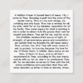 Sacred Heart of Jesus エンクロージャーカード (裏面)