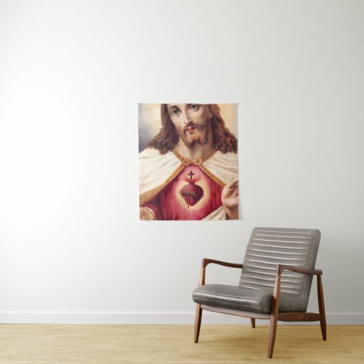 Sacred Heart Of Jesus タペストリー (インサイチュ)