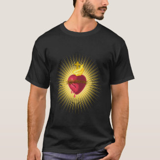 Sacred Heart of Jesus Catholic Art Traditional Lat Tシャツ