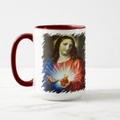 Sacred Heart of Jesus Catholic Batoni マグカップ (左)