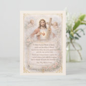 Sacred Heart of Jesus Cross Prayer Floral Design (スタンド正面)