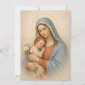 Sacred Heart of Jesus Cross Quote Floral Design (正面)