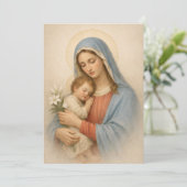 Sacred Heart of Jesus Cross Quote Floral Design (スタンド正面)