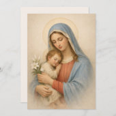 Sacred Heart of Jesus Cross Quote Floral Design (正面/裏面)