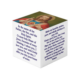 Sacred Heart of Jesus Prayer Cube フォトキューブ