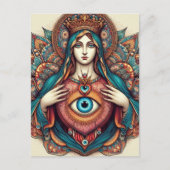 Sacred Heart Of Mary Protection From Evil ポストカード (正面)