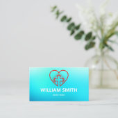 Sacred Heart Pastoral Business Card 名刺 (スタンド正面)