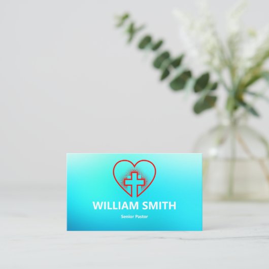 Sacred Heart Pastoral Business Card 名刺 (スタンド正面)