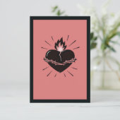 Sacred Heart Reimagined – Minimal Symbolic Art  サンキューカード (スタンド正面)