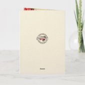 Sacred Heart Sympathy Condolence Poinsettia カード (裏面)