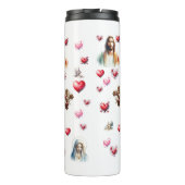 Sacred Hearts of Jesus and Mary – Watercolor Chris タンブラー (裏面)