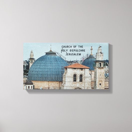 Sacred Jerusalem Wall Art – Church Holy Sepulchre キャンバスプリント (正面)