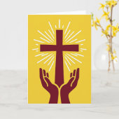 Sacred Light Cross Art Card カード (黄色い花)
