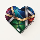 Sacred Light" Geometric Prayer Journal - Stained ノートブック (裏面)