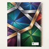 Sacred Light" Geometric Prayer - Stained プランナー手帳 (裏面)