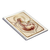 Sacred Lotus Goddess Spiritual  ノートブック (右側)