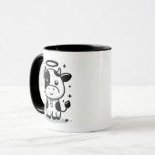  Sacred Moo-Ment Holy Cow Mug – Floating Cow  マグカップ (正面左)