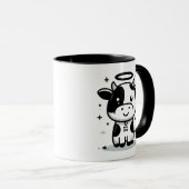  Sacred Moo-Ment Holy Cow Mug – Floating Cow  マグカップ (正面右)