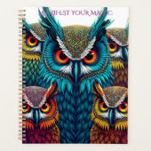 🦉 Sacred Owl Wisdom - Mystical Planning Journal プランナー手帳 (正面)
