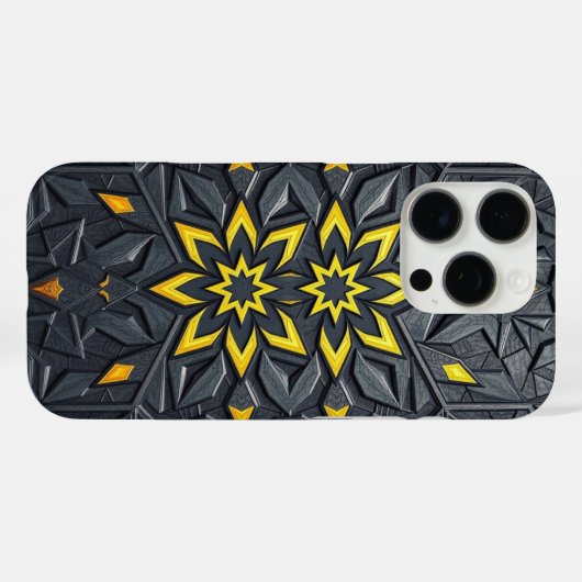 Sacred Persian Girih Pattern | Elegant Geometric Case-Mate iPhoneケース (裏面 (横))