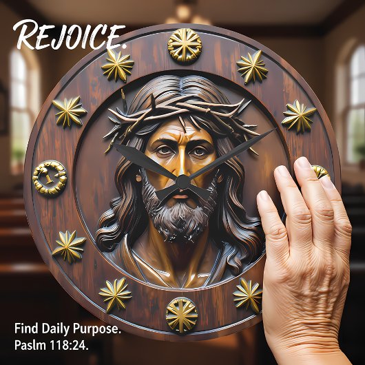 Sacred Portrait Crown of Thorns ラージ壁時計