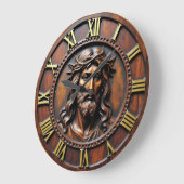 Sacred Portrait Roman Numeral ラージ壁時計 (傾斜)